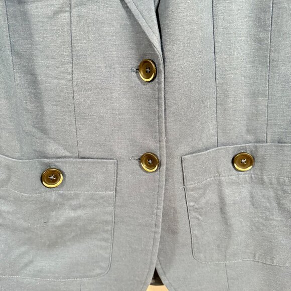 Universal Standard Coastal Linen Blue Blazer Size 2XS NWT - Picture 2 of 9